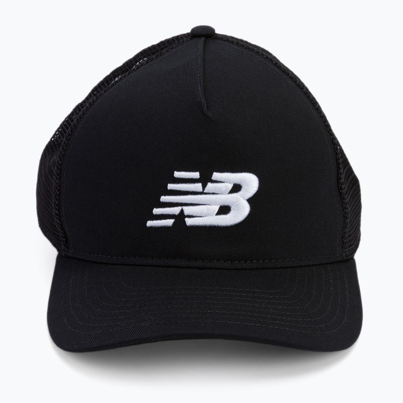 Czapka z daszkiem New Balance Lifestyle Athletics Trucker black/white 4