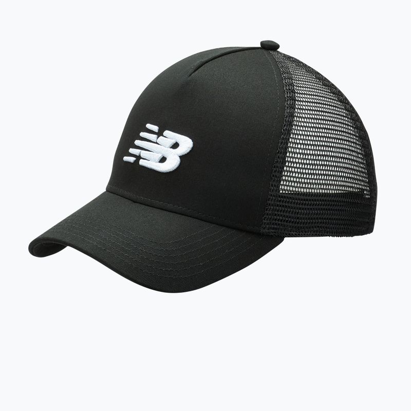 Czapka z daszkiem New Balance Lifestyle Athletics Trucker black/white 5