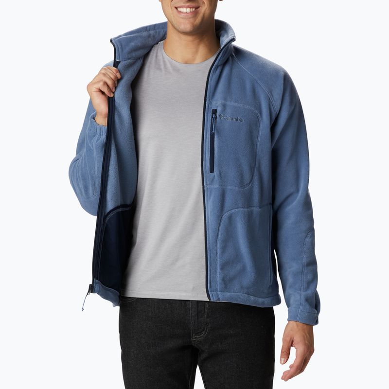 Bluza polarowa męska Columbia Fast Trek II bluestone/collegiate navy 5