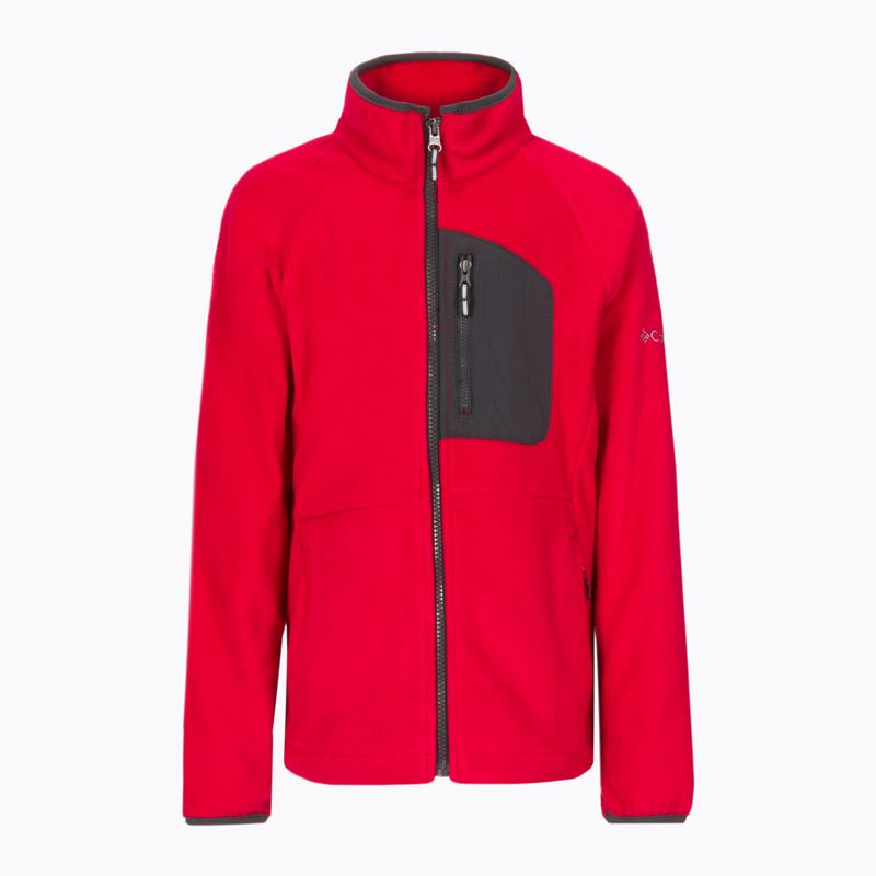 Bluza polarowa dziecięca Columbia Fast Trek III Full Zip mountain red/shark