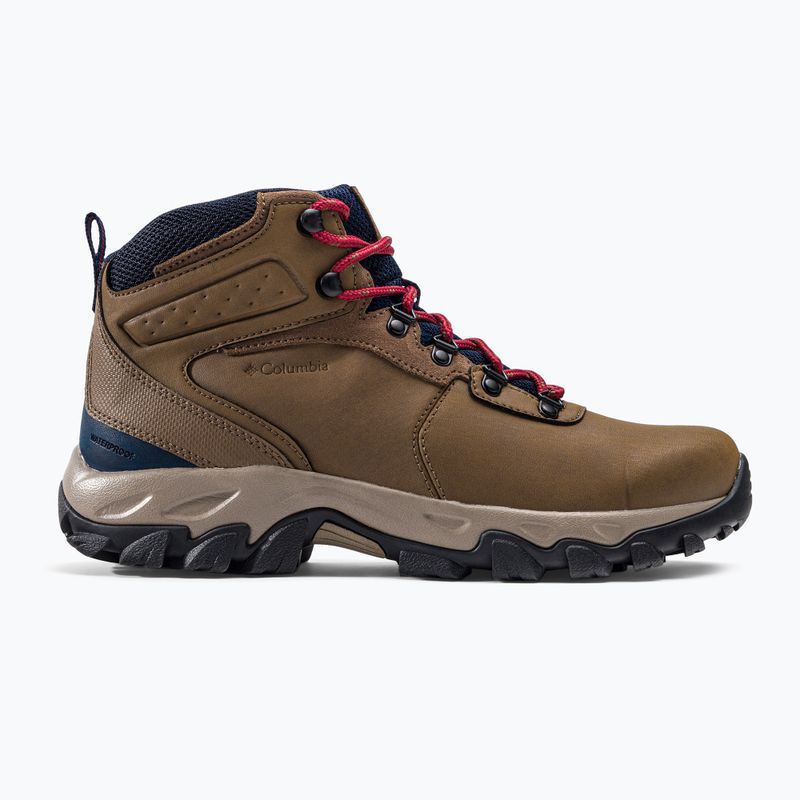 Buty trekkingowe męskie Columbia Newton Ridge Plus II Wp light brown/red velvet 2