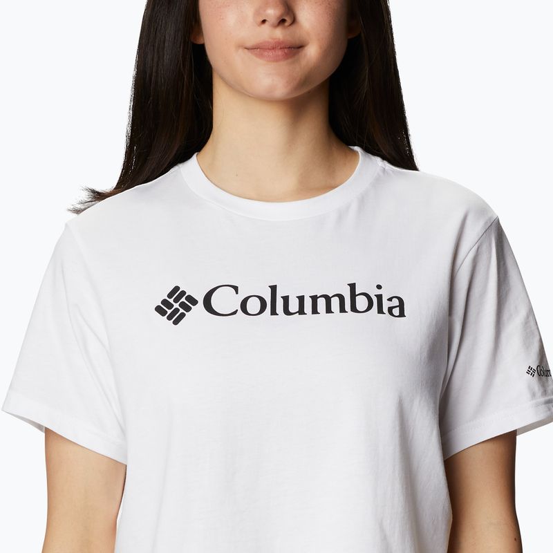 Koszulka trekkingowa damska Columbia North Cascades Cropped white 5