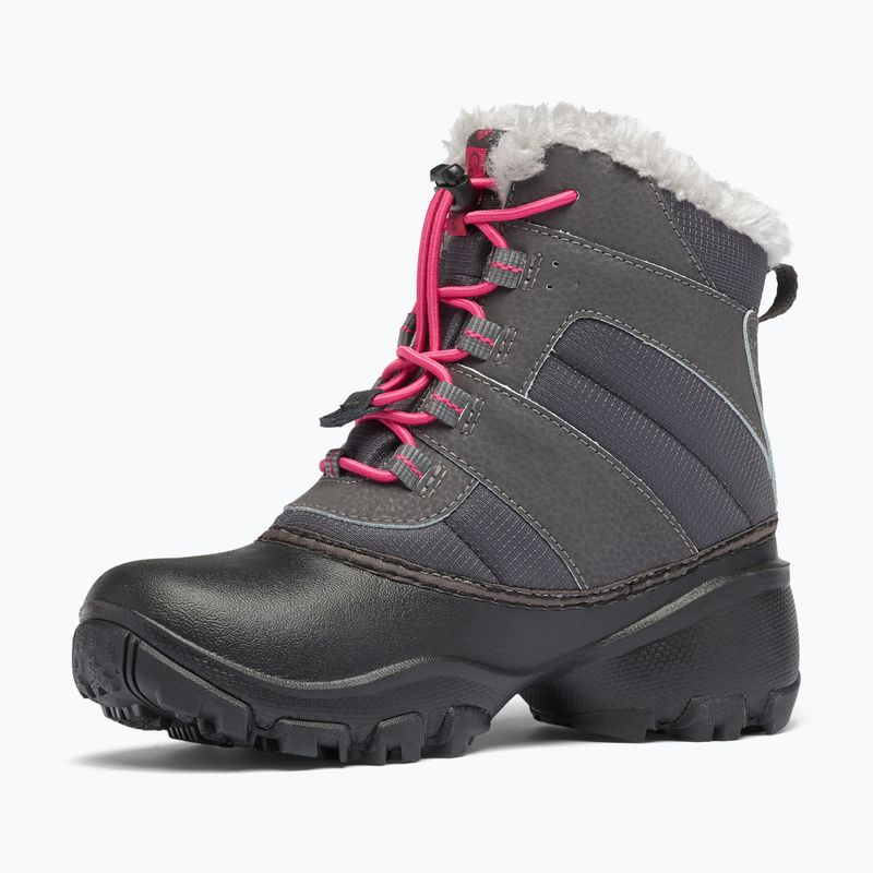 Śniegowce dziecięce Columbia Rope Tow III WP Girl dark grey/haute pink 13