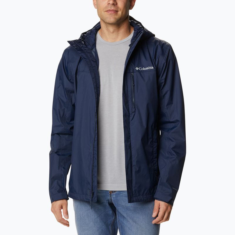 Kurtka przeciwdeszczowa męska Columbia Pouring Adventure collegiate navy 2