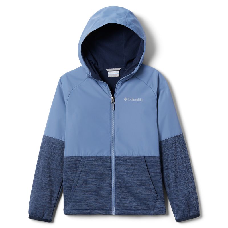 Bluza trekkingowa dziecięca Columbia Out-Shield Dry bluestone/collegiate navy heather