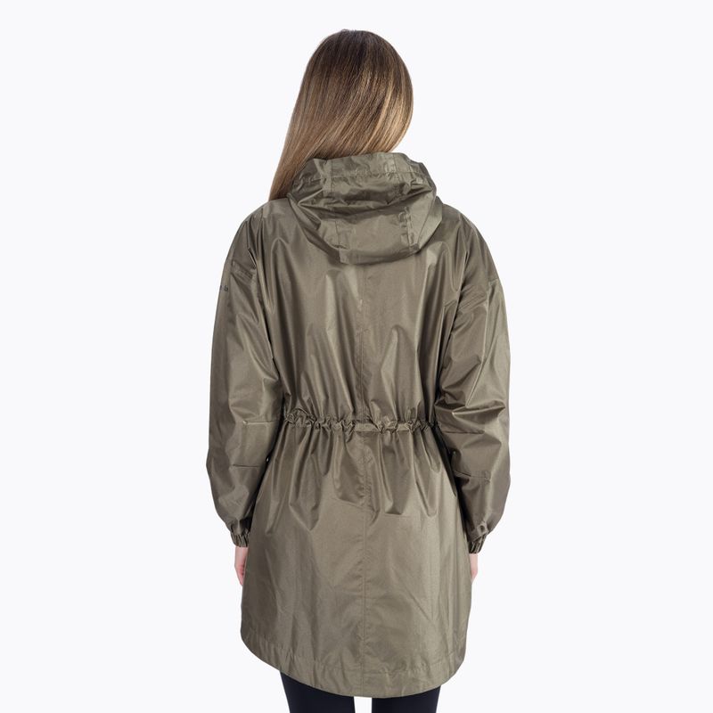 Płaszcz przeciwdeszczowy damski Columbia Splash Side stone green 3