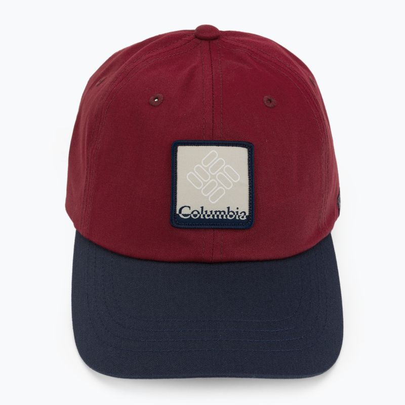 Czapka z daszkiem Columbia Roc II Ball red jasper/coll navy/gem patch 4