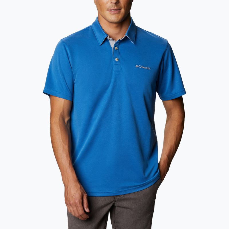 Koszulka męska Columbia Nelson Point Polo bright indigo