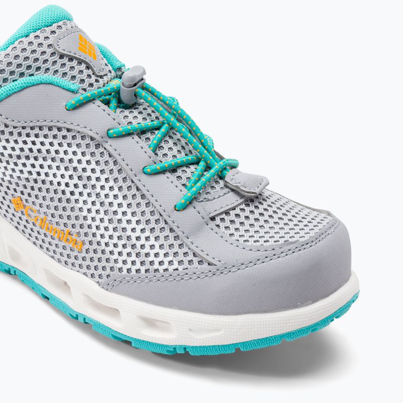 Buty trekkingowe dziecięce Columbia Drainmaker IV grey ice/bright marigold 7