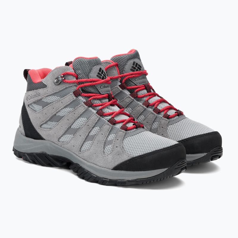 Buty trekkingowe damskie Columbia Redmond III Mid Wp steam/red coral 4