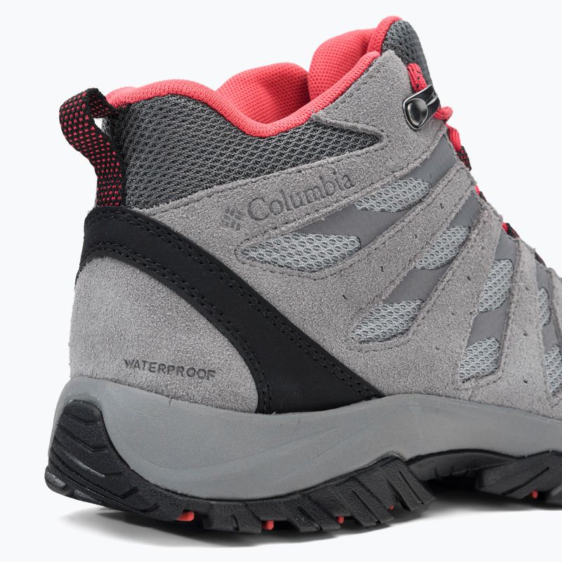 Buty trekkingowe damskie Columbia Redmond III Mid Wp steam/red coral 8