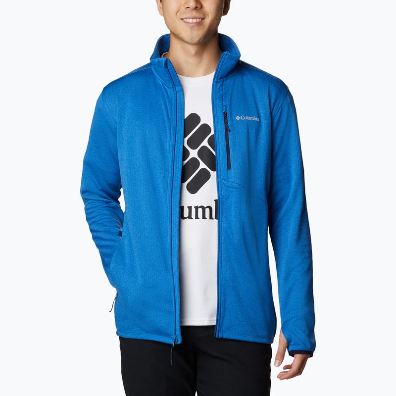Bluza trekkingowa męska Columbia Park View FZ bright indigo heather