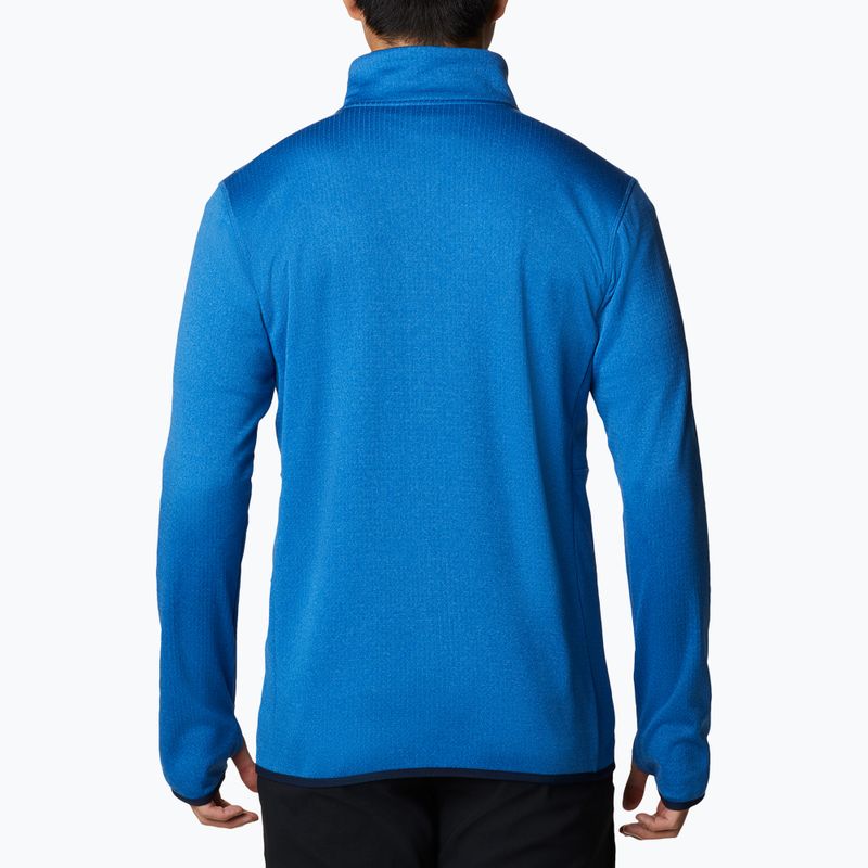 Bluza trekkingowa męska Columbia Park View FZ bright indigo heather 2