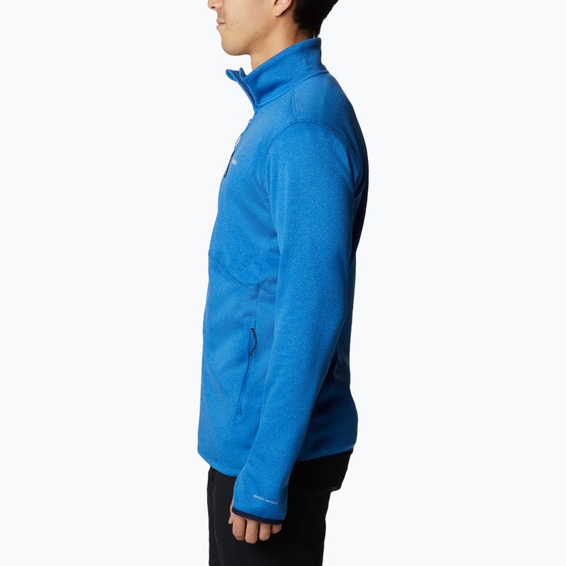 Bluza trekkingowa męska Columbia Park View FZ bright indigo heather 3