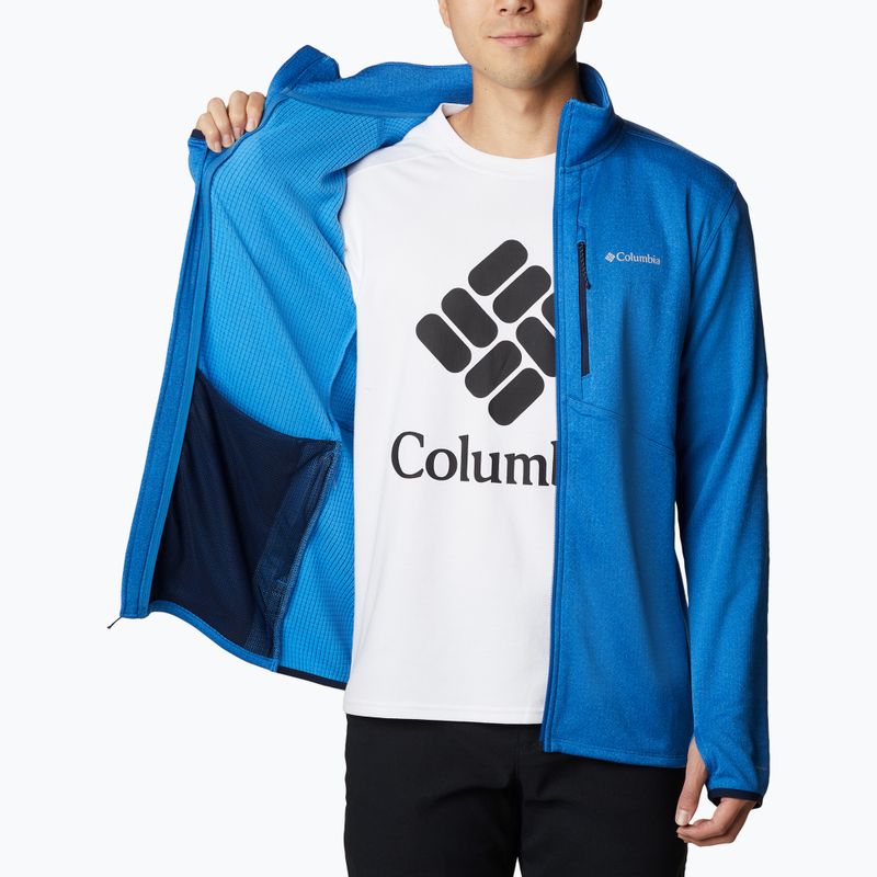 Bluza trekkingowa męska Columbia Park View FZ bright indigo heather 4