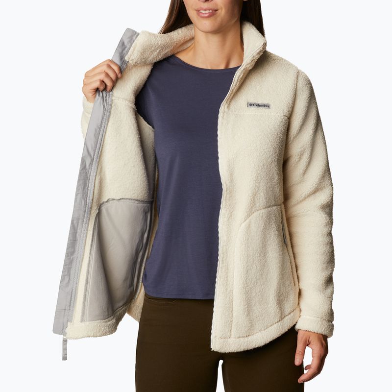 Bluza polarowa damska Columbia West Bend chalk 5