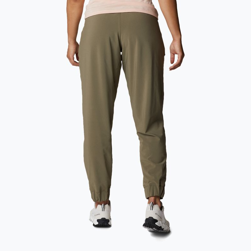Spodnie trekkingowe damskie Columbia Pleasant Creek Warm Jogger stone green 3