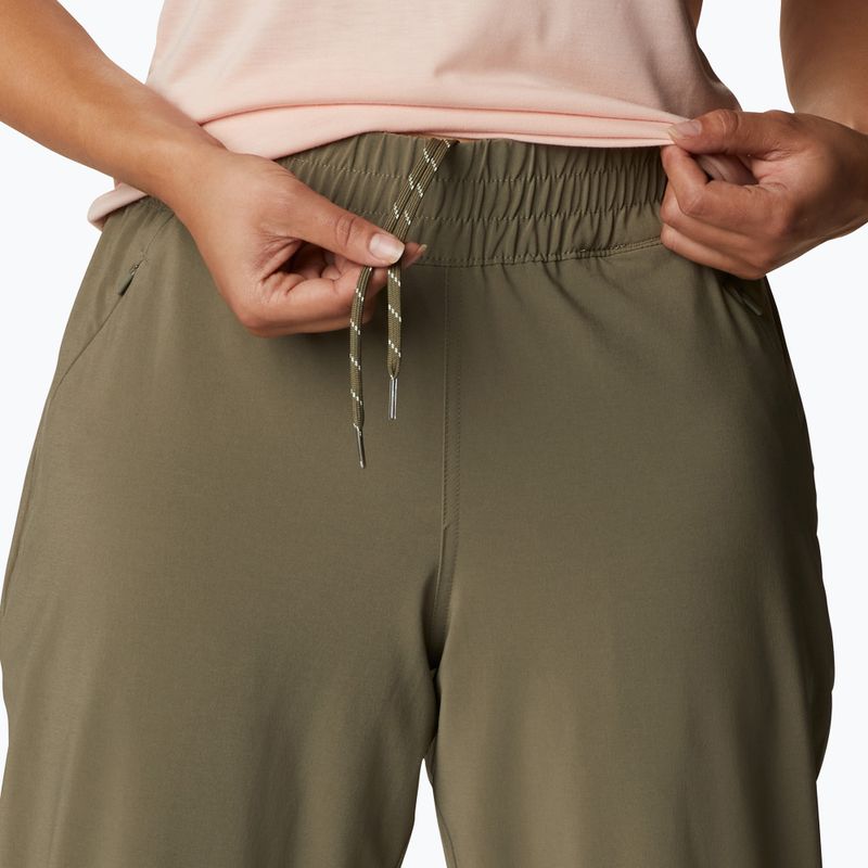 Spodnie trekkingowe damskie Columbia Pleasant Creek Warm Jogger stone green 4