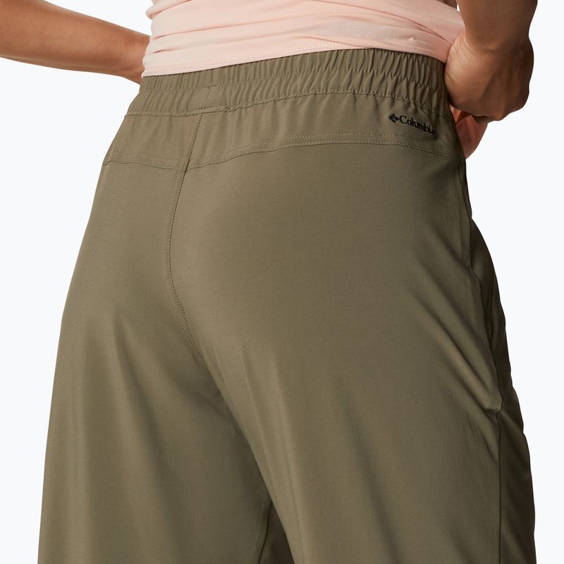 Spodnie trekkingowe damskie Columbia Pleasant Creek Warm Jogger stone green 5