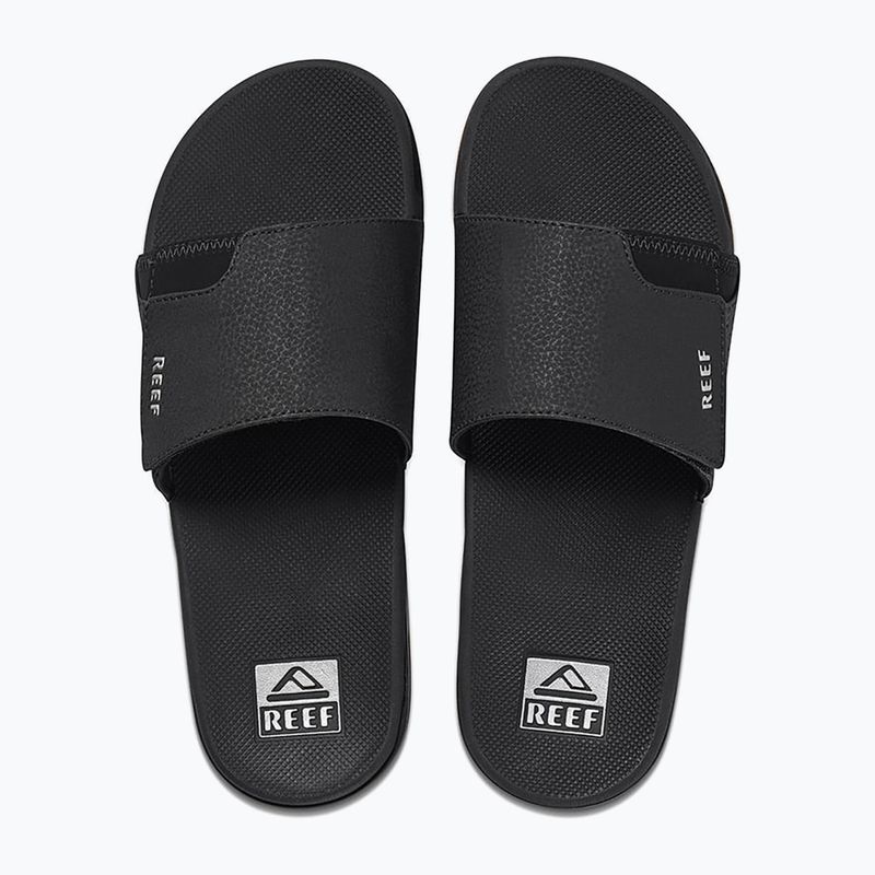 Klapki męskie REEF Fanning Slide black/silver 12
