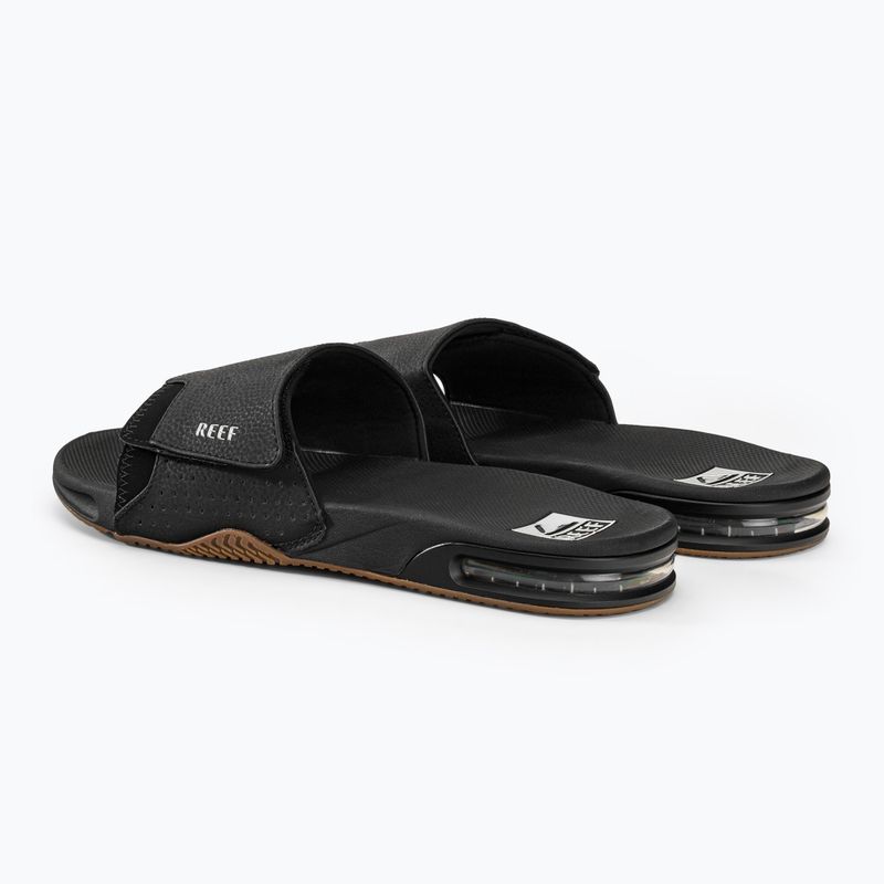 Klapki męskie REEF Fanning Slide black/silver 3