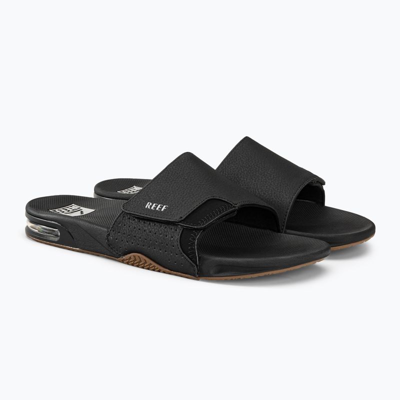 Klapki męskie REEF Fanning Slide black/silver 4