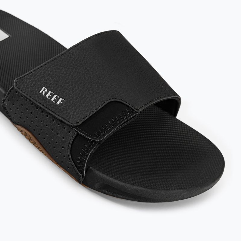 Klapki męskie REEF Fanning Slide black/silver 7