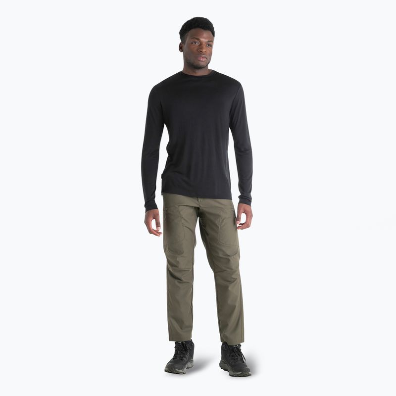 Longsleeve trekkingowy męski icebreaker Merino 125 Cool-Lite Sphere III Tee black 2