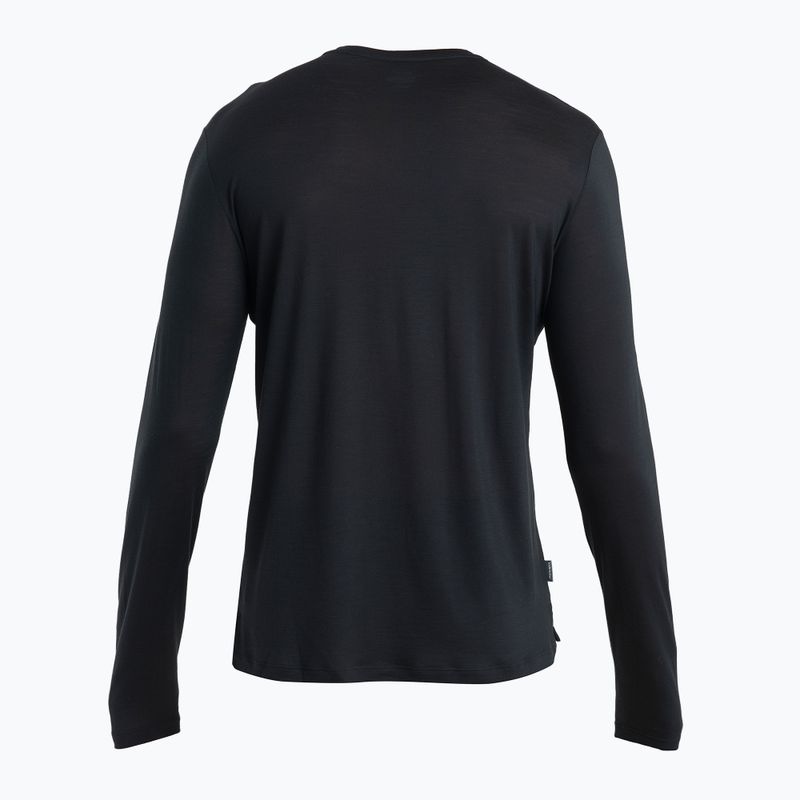 Longsleeve trekkingowy męski icebreaker Merino 125 Cool-Lite Sphere III Tee black 6