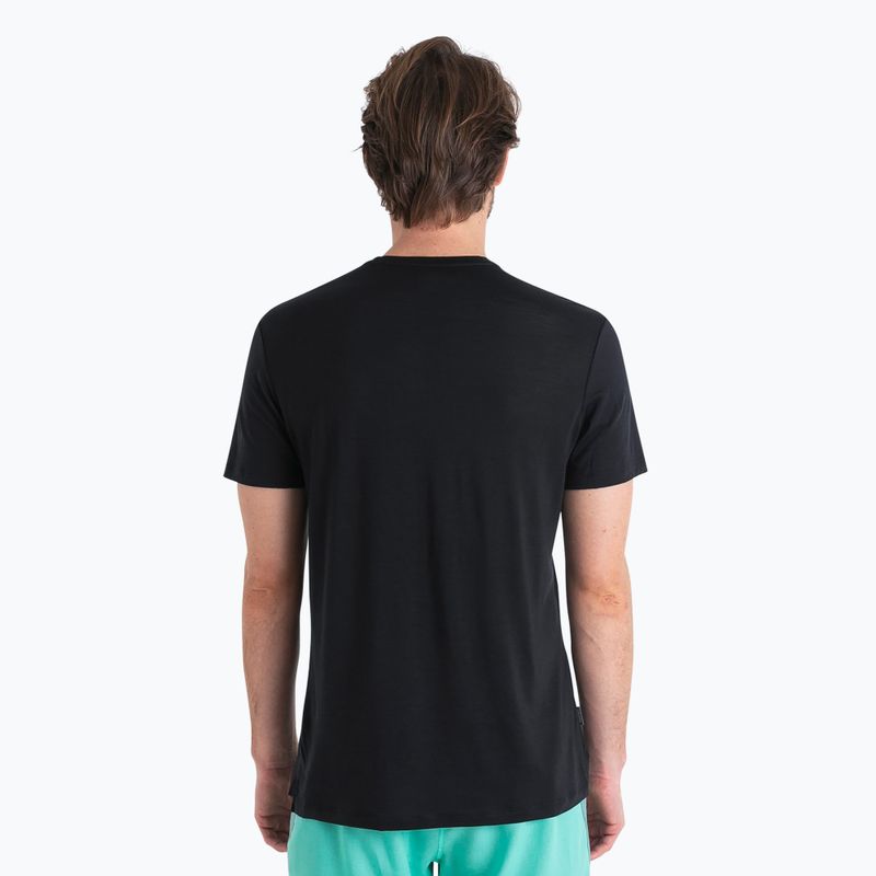 Koszulka trekkingowa męska icebreaker Merino 125 Cool-Lite Sphere III Tee black 3