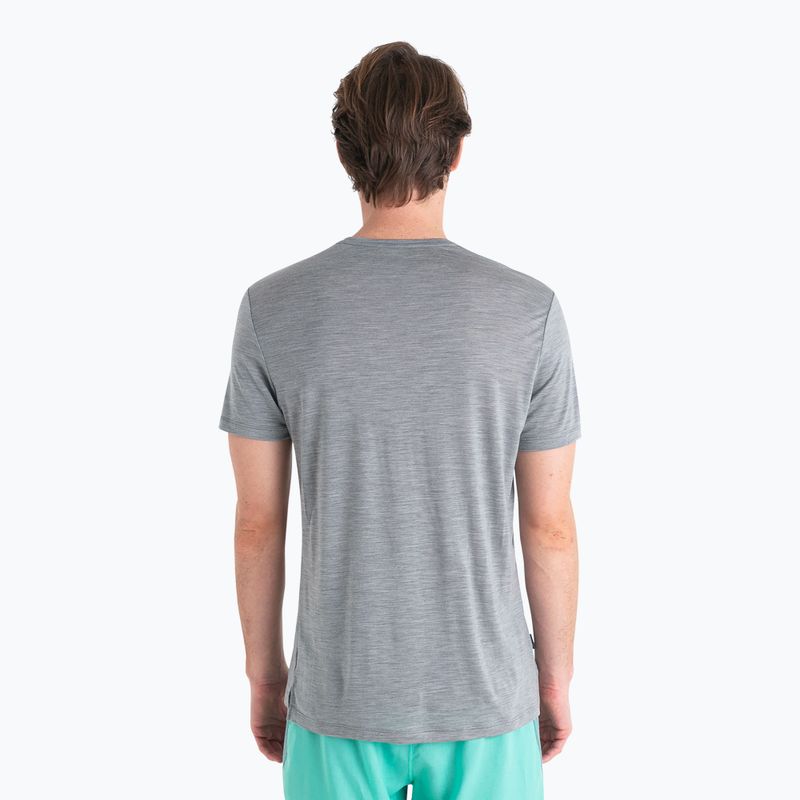 Koszulka trekkingowa męska icebreaker Merino 125 Cool-Lite Sphere III Tee metro heather 2