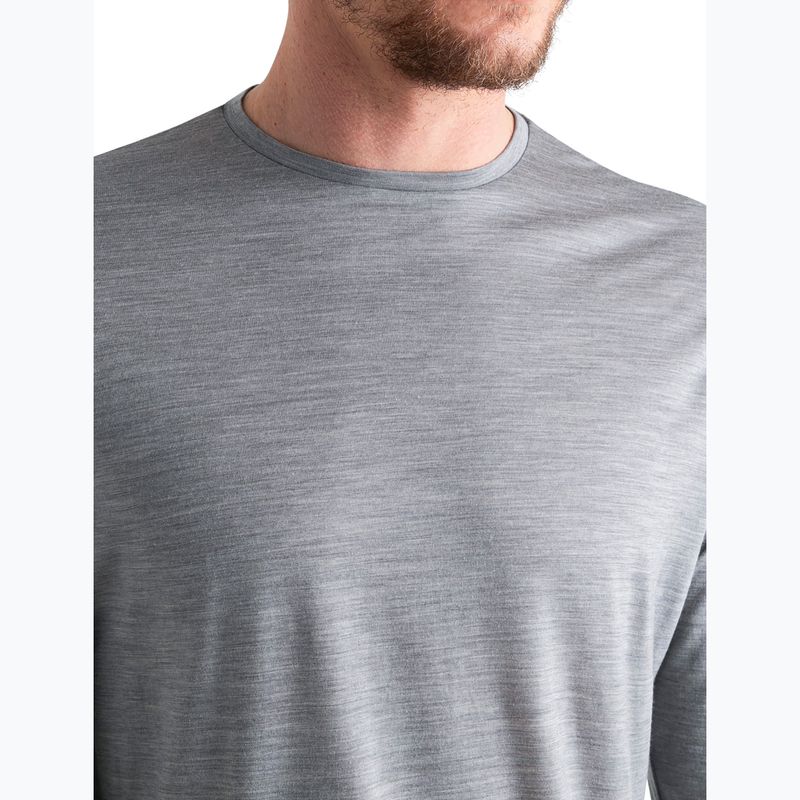 Longsleeve trekkingowy męski icebreaker Merino 125 Cool-Lite Sphere III Tee metro heather 4