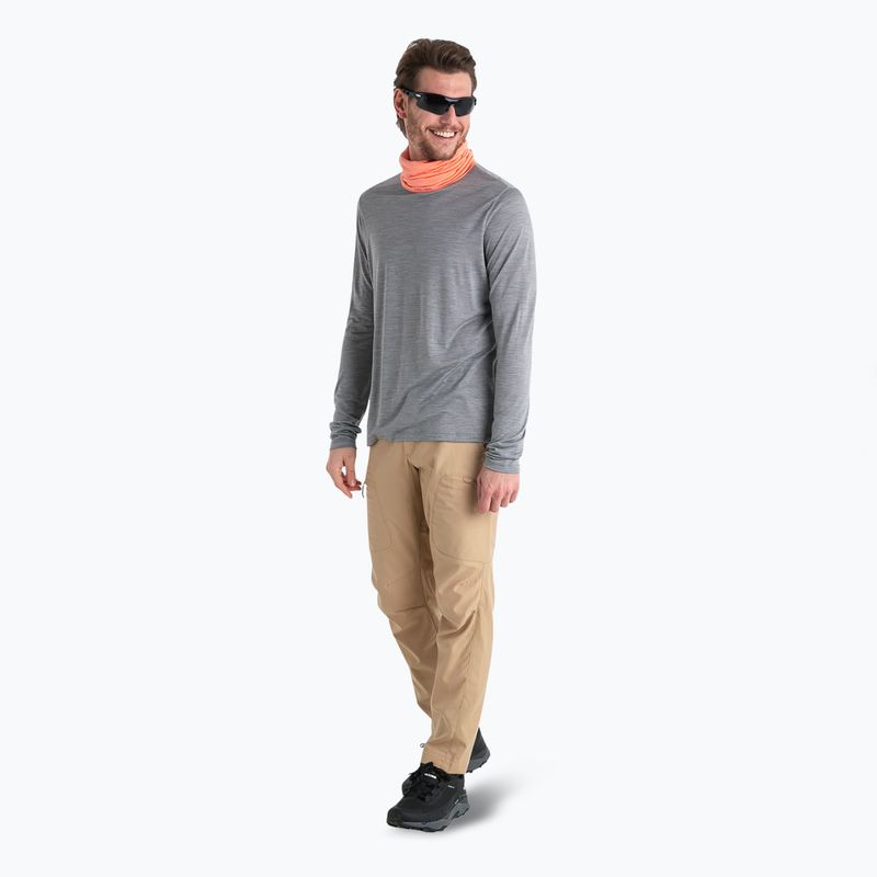 Longsleeve trekkingowy męski icebreaker Merino 125 Cool-Lite Sphere III Tee metro heather 5