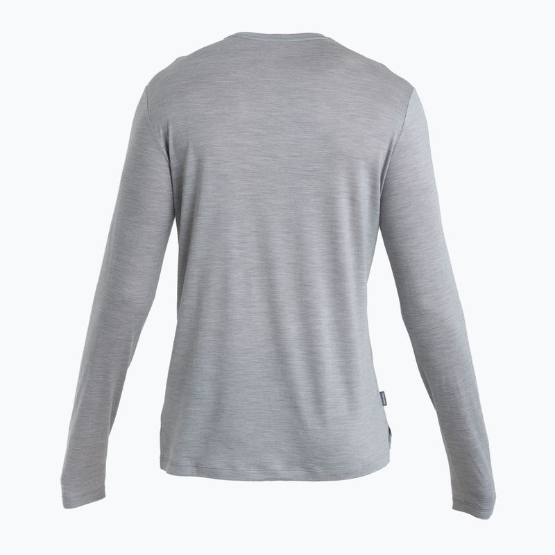 Longsleeve trekkingowy męski icebreaker Merino 125 Cool-Lite Sphere III Tee metro heather 7