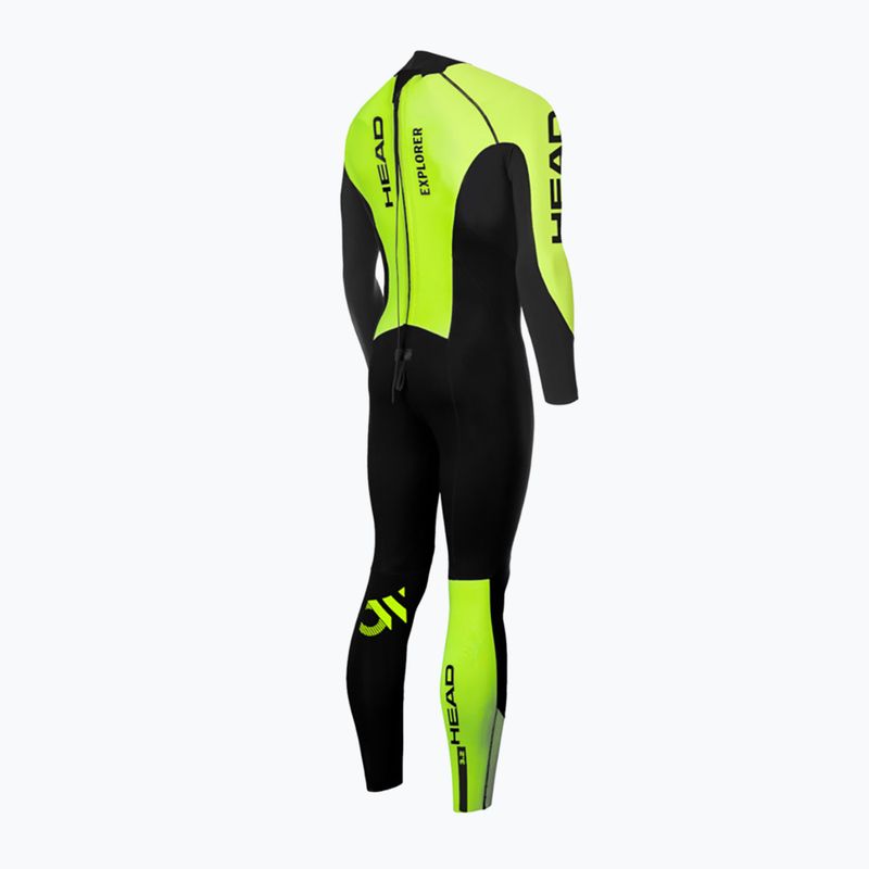 Pianka triathlonowa męska HEAD Ow Explorer FS 3.2.2 mm black/lime 2