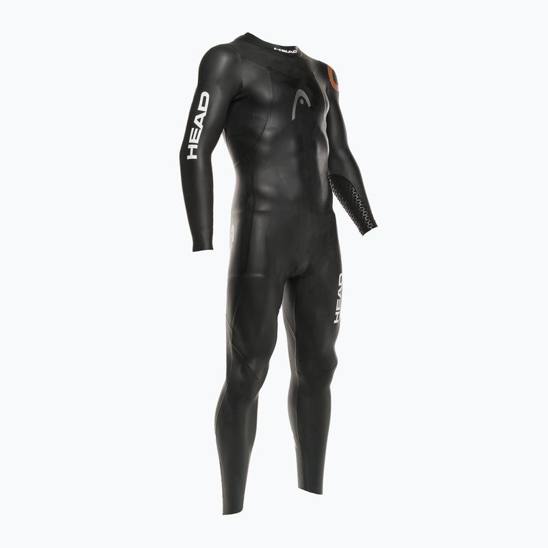 Pianka triathlonowa męska HEAD Ow Shell FS 3.2.2 mm black/orange