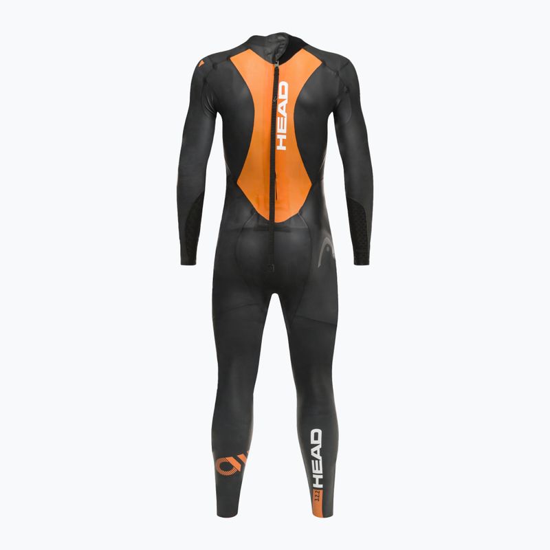 Pianka triathlonowa męska HEAD Ow Shell FS 3.2.2 mm black/orange 3