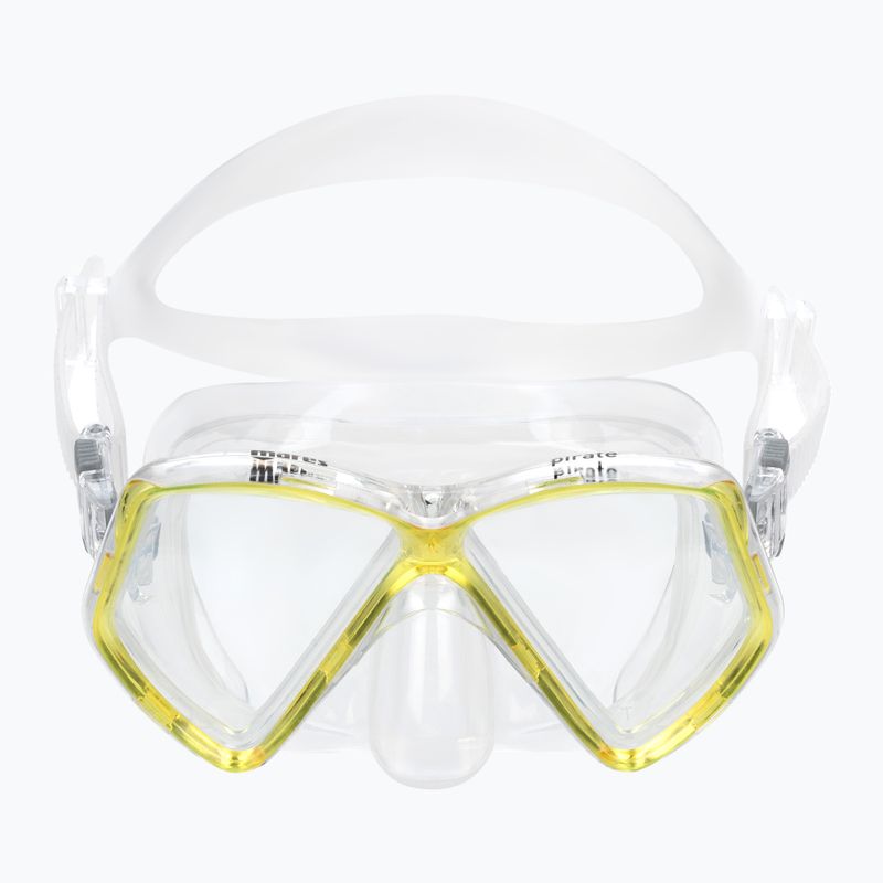 Maska do nurkowania dziecięca Mares Pirate clear/yellow 2