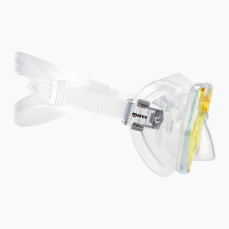 Maska do nurkowania dziecięca Mares Pirate clear/yellow 3
