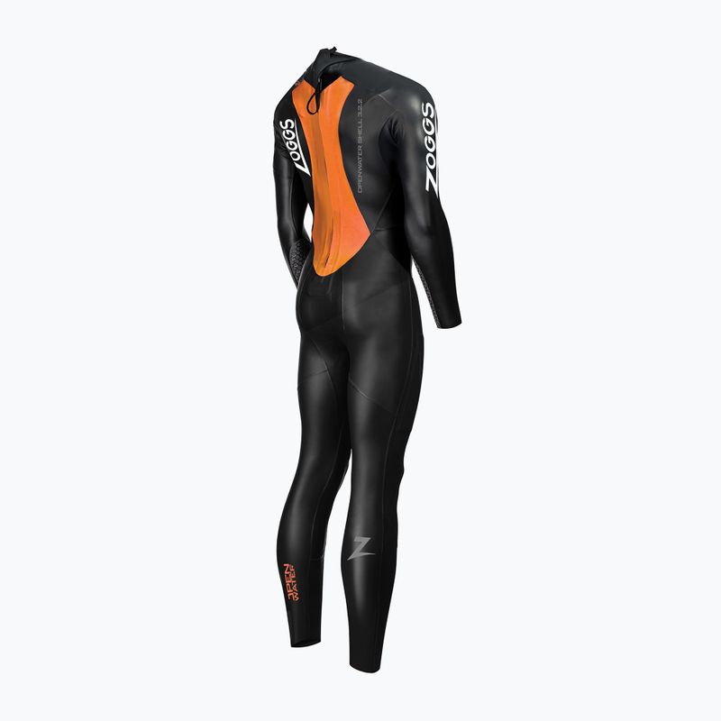 Pianka do pływania damska Zoggs Ow Shell Fs 3.2.2 mm black/orange 2