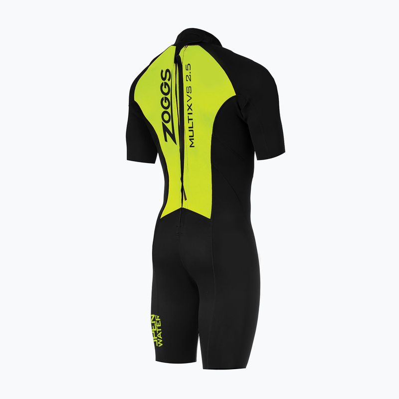 Pianka triathlonowa męska Zoggs OW Multix VS 2,5 mm black/lime 2