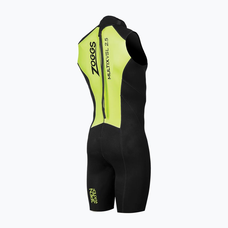 Pianka do pływania męska Zoggs OW Multix VSL 2,5 mm black/lime 2