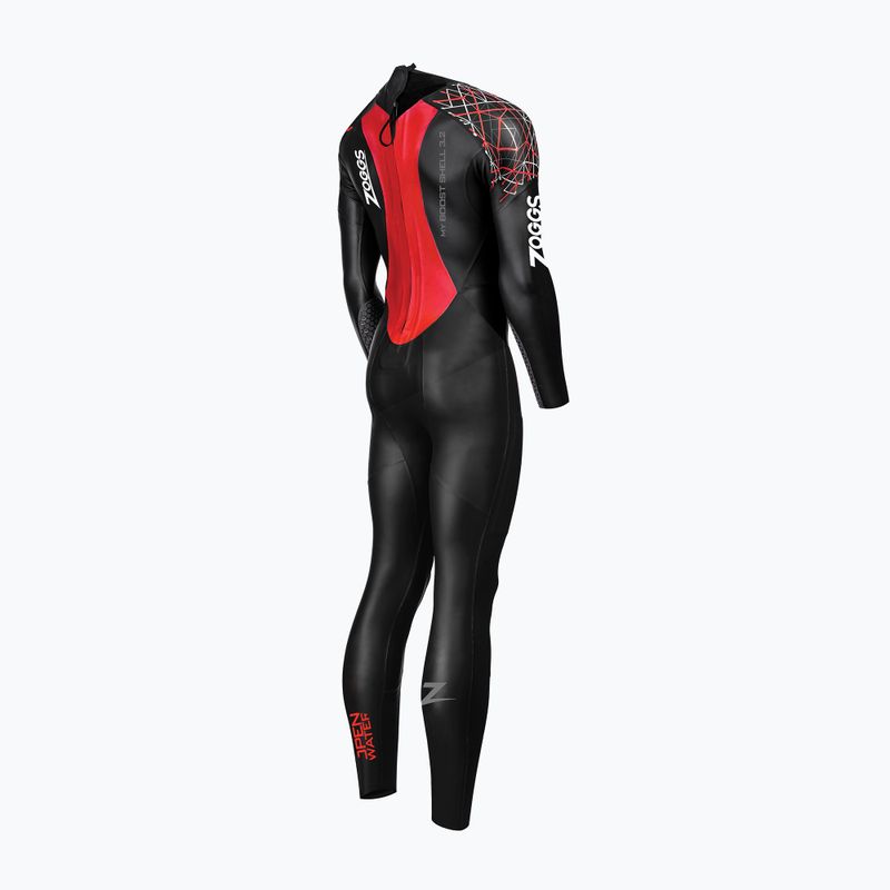 Pianka triathlonowa damska Zoggs Ow Myboost Shell Fs 3.2 mm black/red 2