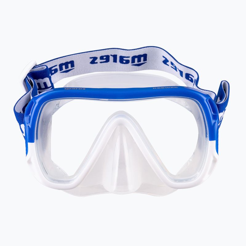 Zestaw do snorkelingu Mares Combo Keewee blue/white/clear 2