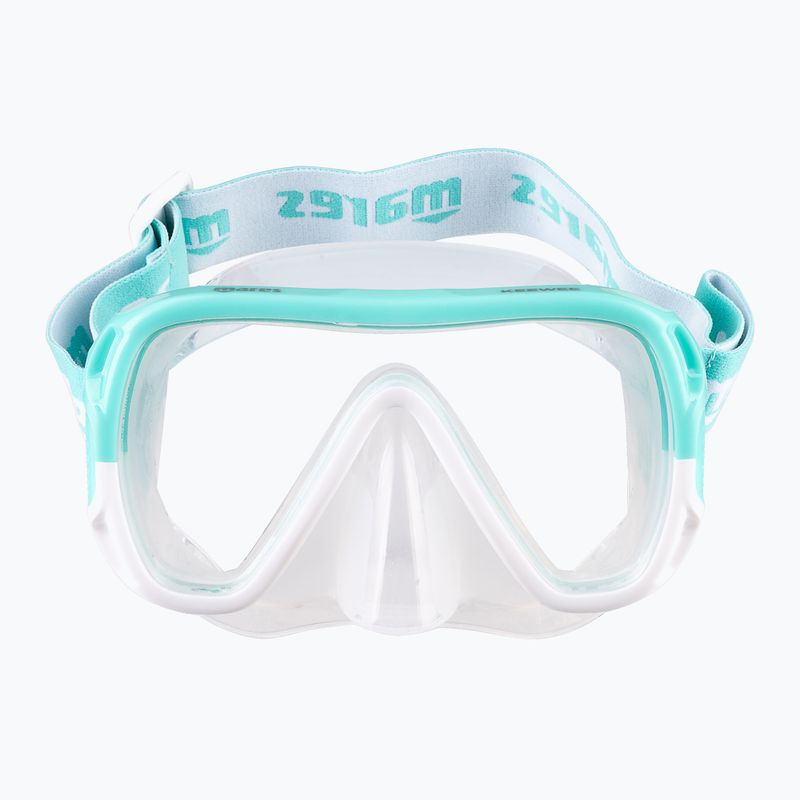 Zestaw do snorkelingu Mares Combo Keewee mint/white/clear 2