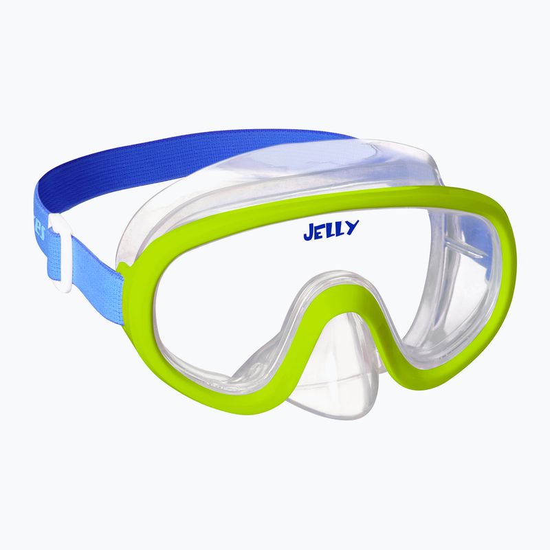 Zestaw do snorkelingu dziecięcy Mares Combo Jelly lime/blue/clear 2