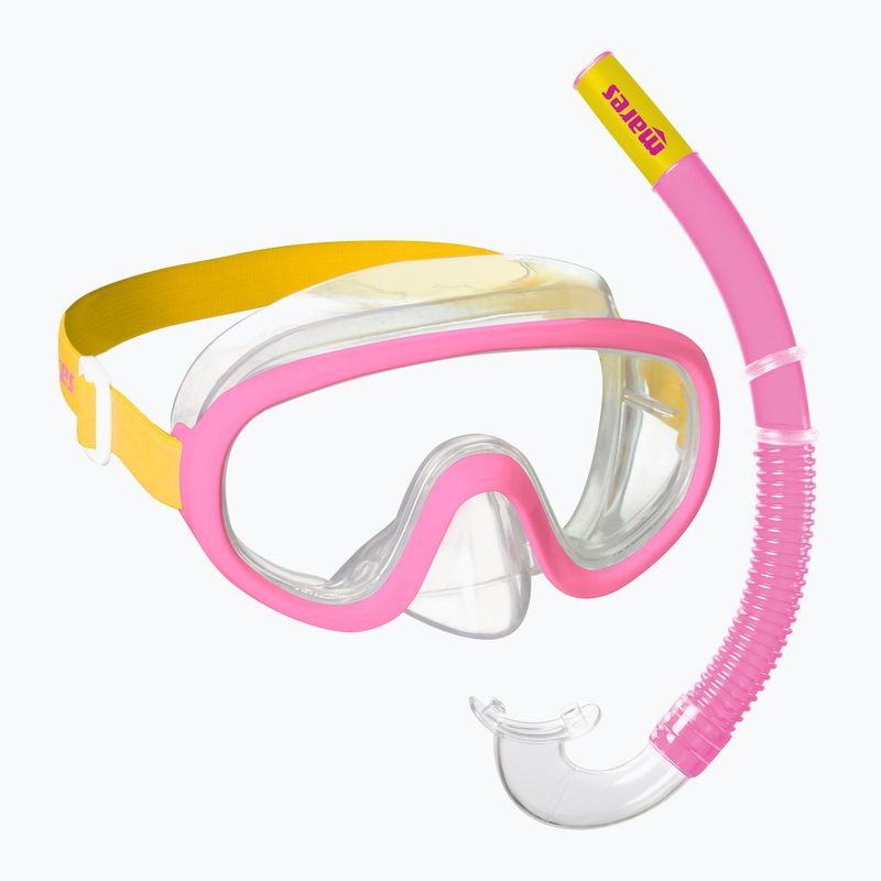 Zestaw do snorkelingu dziecięcy Mares Combo Jelly pink/yellow/clear