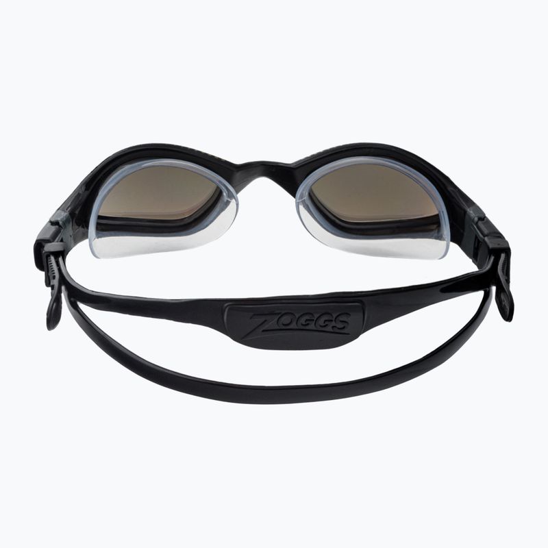 Okulary do pływania Zoggs Tiger LSR+ Titanium black/grey/mirror gold 5