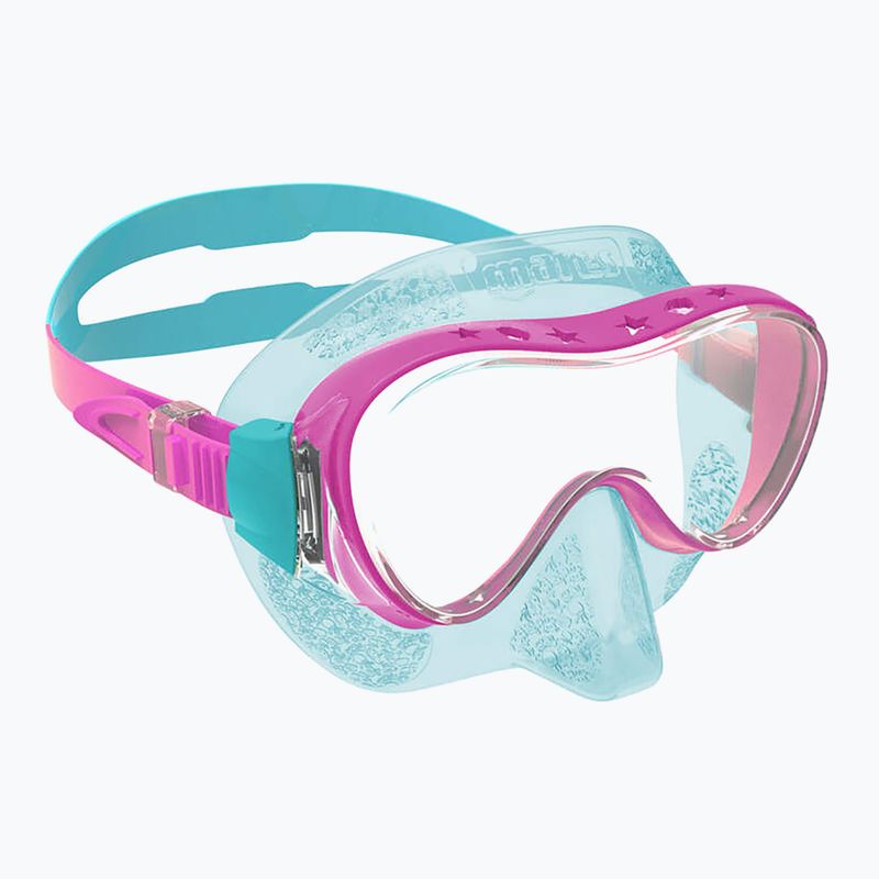 Maska do snorkelingu dziecięca Mares Brave Junior Tt pink / aqua