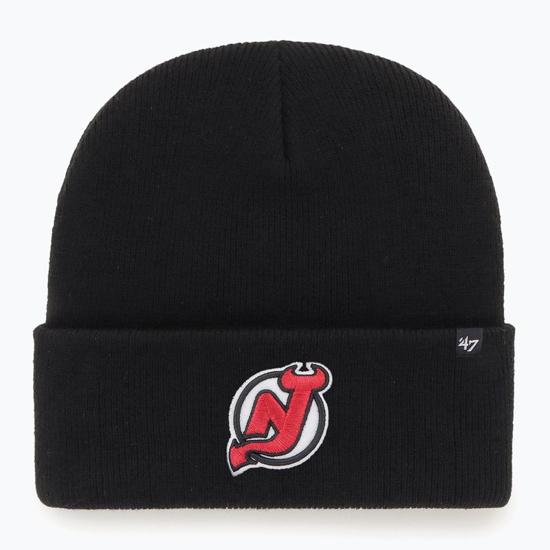 Czapka zimowa 47 Brand NHL New Jersey Devils Haymaker black